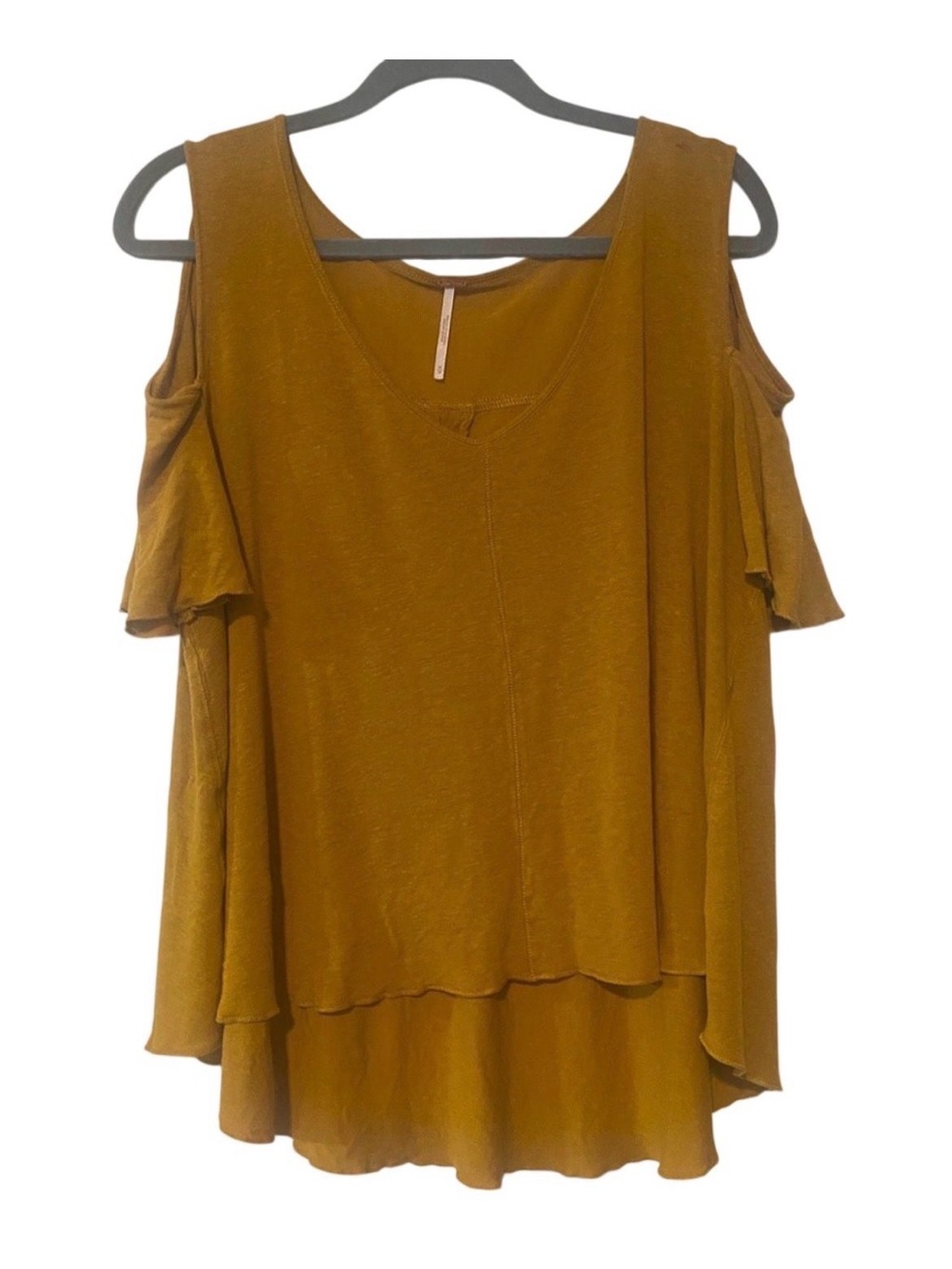 Free People bittersweet Cold-Shoulder V-Neck
